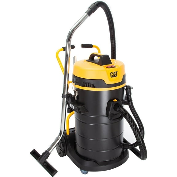 Cat Stainless Steel HEPA Wet/Dry Shop Vacuum, 21 Gallon Cap.