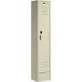 thumbnail image 1 of Global Industrial Single Tier Locker, 12"W x 18"D x 78"H, 1 Door, Unassembled, Tan, 1 of 6