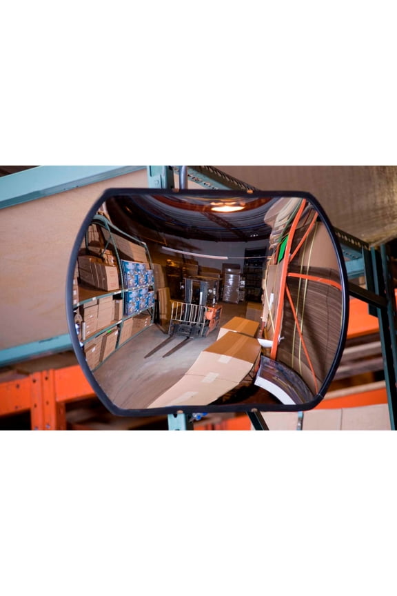 Roundtangular Acrylic Convex Mirror Indoor 20""x30""160 degree