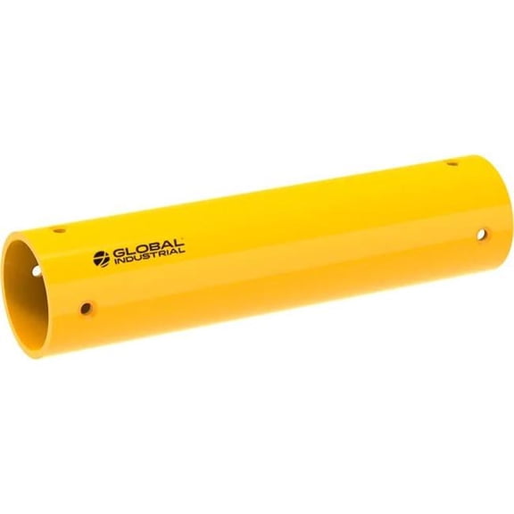 Global Industrial 670874 Plastic Guard Rail - 4 ft. x 6 in. Dia. - Yellow