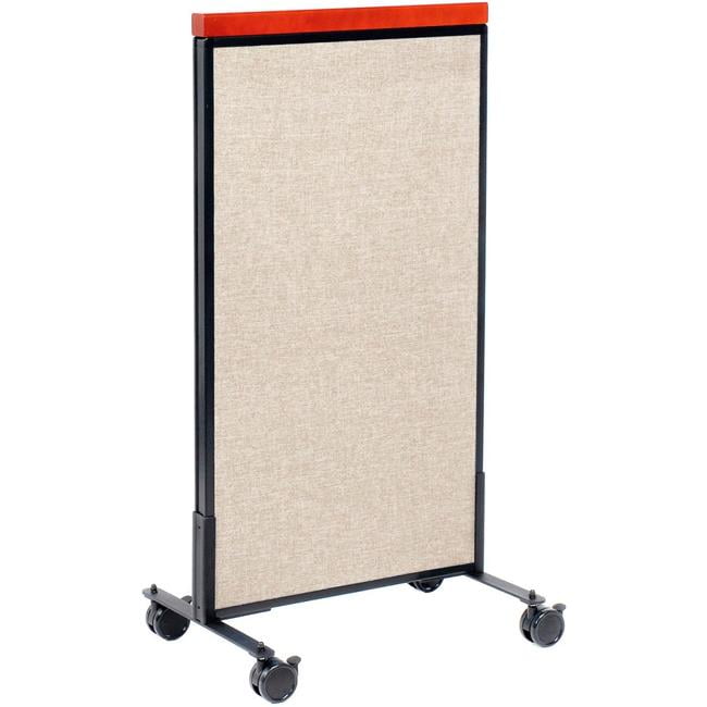 Global Industrial 694964MTN Interion Mobile Deluxe Office Partition ...