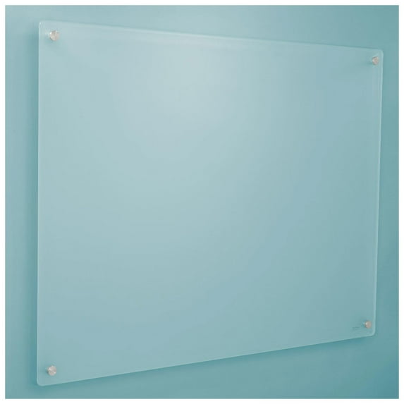 Global Industrial 48"W x 36"H Frosted Glass Dry Erase Board with Markers and Eraser