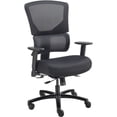thumbnail image 1 of 24 Hour Big & Tall Mesh Back Chair, Black, Adjustable Arms, High Back, 1 of 4