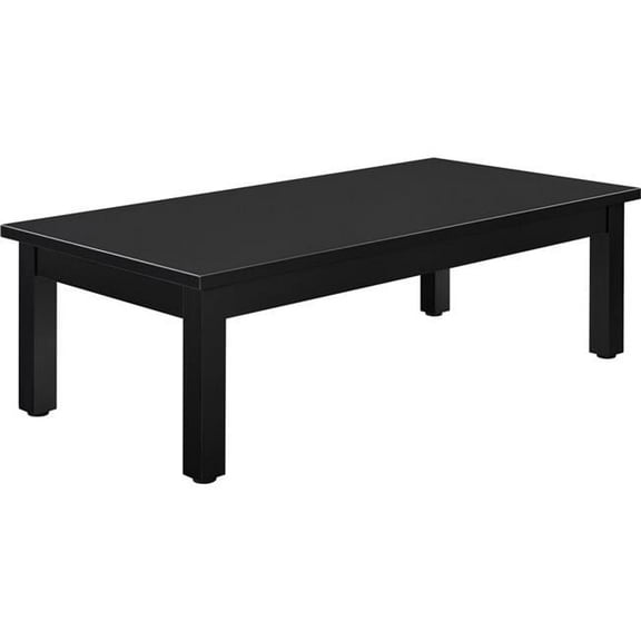 Global Industrial 695753BK 48 x 24 in. Interion Wood Coffee Table - Black