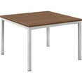 thumbnail image 1 of Global Industrial 695754WN 24 x 24 in. Interion Wood End Table with Steel Frame - Walnut, 1 of 1