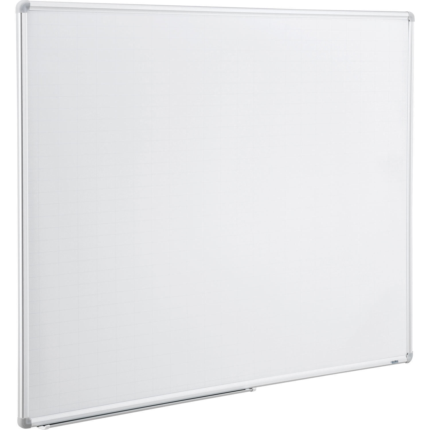 Global Industrial 695784 Magnetic Steel Dry Erase Planning Board with Aluminum Frame, 1 x 2 Grid - 48 x 36 in.