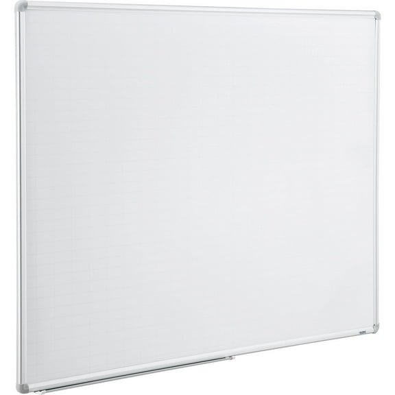 Global Industrial 695784 Magnetic Steel Dry Erase Planning Board with Aluminum Frame, 1 x 2 Grid - 48 x 36 in.