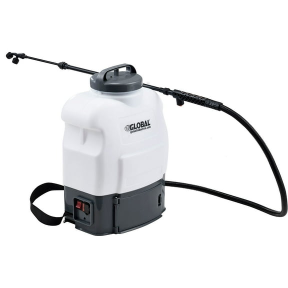 Global Industrial 695803 4.2 gal Battery Powered Backpack Electrostatic Sprayer with Charger