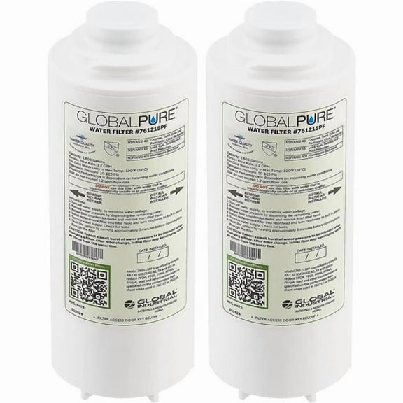 Global Industrial 761215PF-2PK Global Pure Replacement Water Filter - PFAS & Microplastic - 3600 gal - Pack of 2