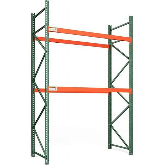 Global Industrial 796614NA Bolted Teardrop Pallet Rack Starter - 96 x 42 x 144 in. - 7160 lbs Shelf Capacity