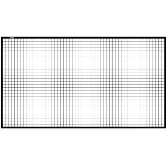 Global Industrial Machine Wire Guard Panel, 9'W, Black