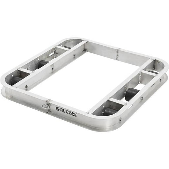 Global Industrial 800500 Aluminum Pallet Dolly with Tilt Rollers 36 x 36 in. 6000 lbs Capacity
