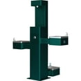 thumbnail image 1 of Outdoor Bottle Filler & Bi-Level Drinking Fountain & Pet Station, Green Powder Coat, 1 of 4