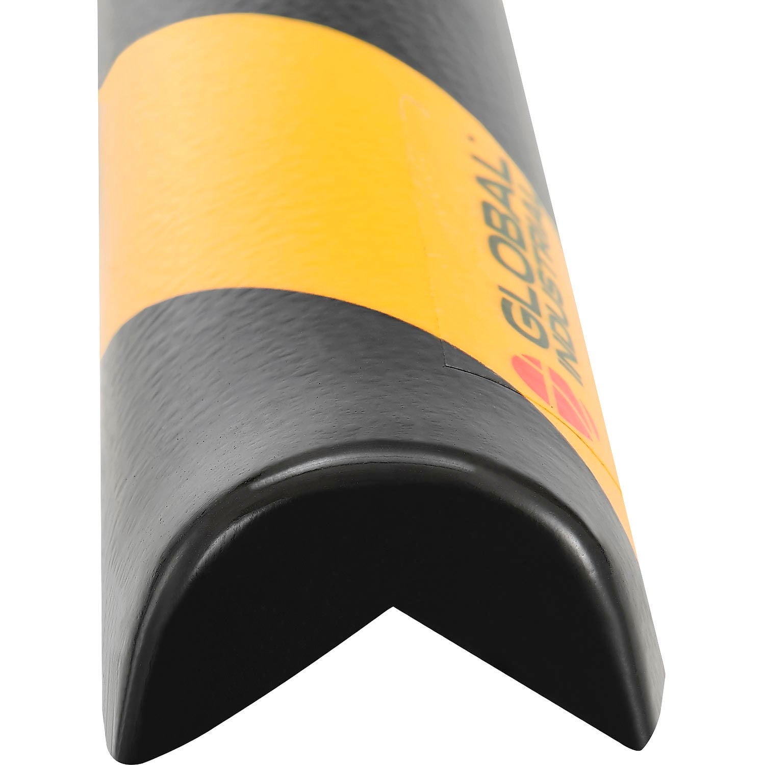 Global Industrial 90-Degree Rounded Corner Bumper Guard Type A 39-3/8""L Black/Y