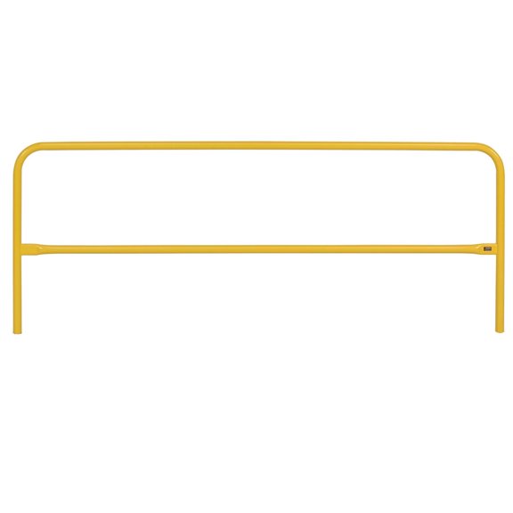 Global Industrial 96"L Pedestrian Barrier, Steel, Yellow