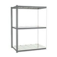 thumbnail image 1 of Global Industrial 581050GY 96 x 60 x 36 in. High Capacity 3 Levels Add-On Rack with Steel Deck, Gray, 1 of 3