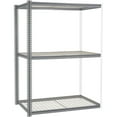 thumbnail image 1 of Global Industrial 581063GY 96 x 60 x 48 in. High Capacity 3 Levels Add-On Rack with Wire Deck, Gray, 1 of 3