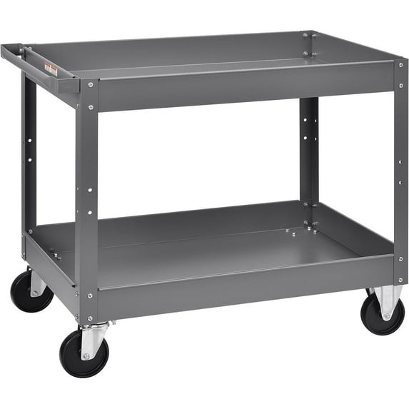 Global Industrial Steel Stock Cart w/2 Shelves 500 lb. Capacity 36""L x 24""W x