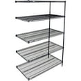thumbnail image 1 of Global Industrial A14306N5 Nexel 5 Shelf Nexelon Blue Wire Shelving Unit Add On, Blue - 30 x 14 x 63 in., 1 of 1
