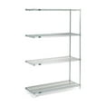 thumbnail image 1 of Nexel Stainless Steel, 5 Tier, Wire Shelving Add-On Unit, 30"W x 24"D x 74"H, 1 of 3