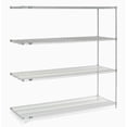 thumbnail image 1 of Nexel 5 Tier Stainless Steel Wire Shelving Add-On Unit, 60"W x 24"D x 63"H, 1 of 4