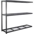 thumbnail image 1 of Global Industrial ABD18968R3 3 Shelf Extra Heavy Duty Boltless Shelving Add On - Wire Deck, Gray - 96 x 18 x 84 in., 1 of 1
