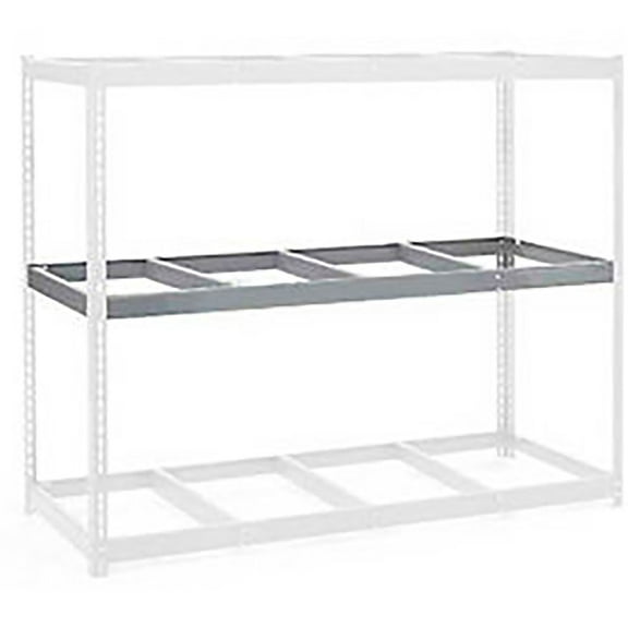 Global Industrial USBD4848N Double Rivet Additional Shelf - No Deck, Gray - 48 x 48 in.