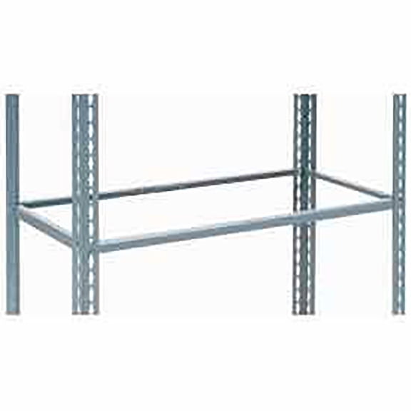 Global Industrial USBS1248N Single Rivet Additional Shelf - No Deck, Gray - 48 x 12 in.