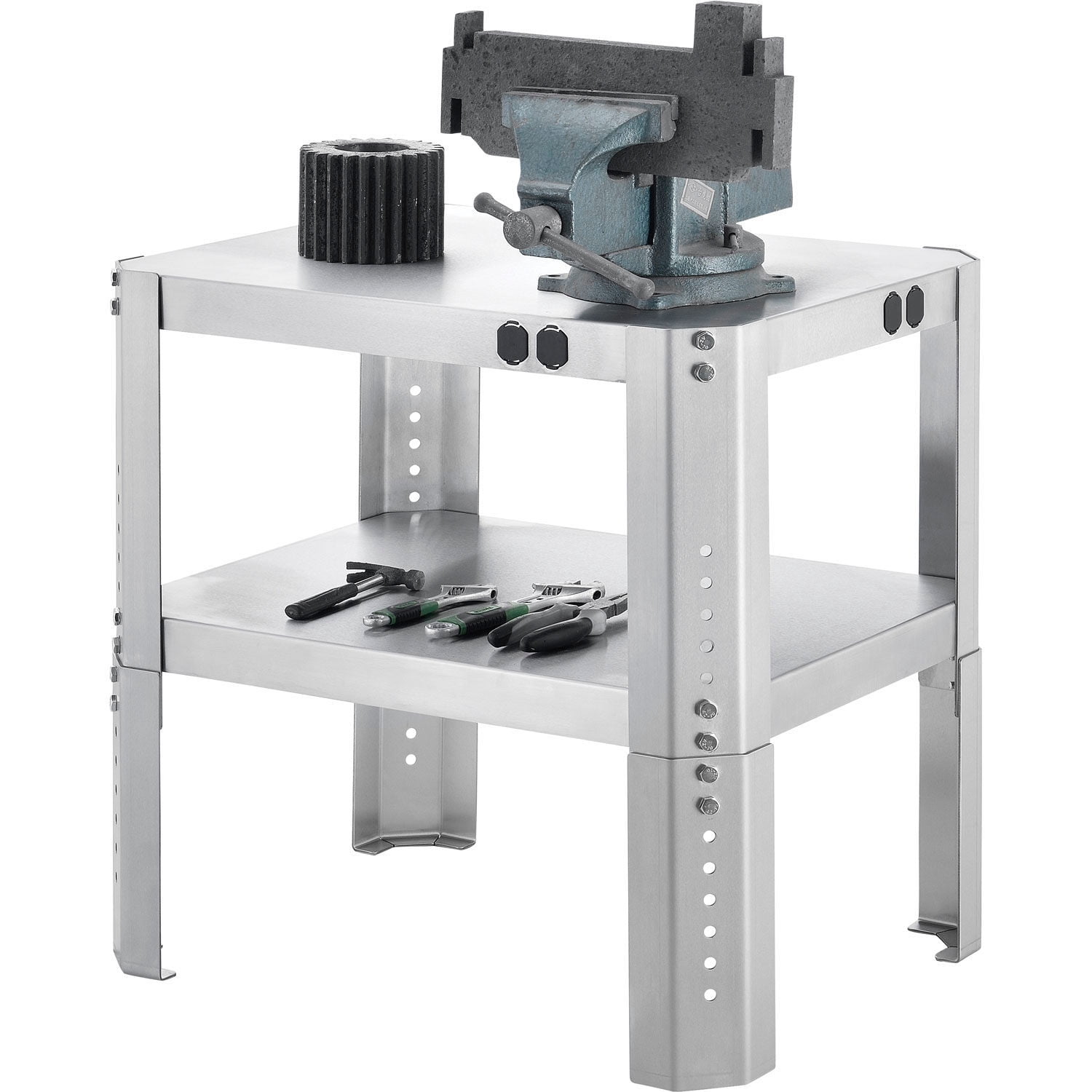 Global Industrial Adjustable Height Machine Stand 430 Stainless Steel ...