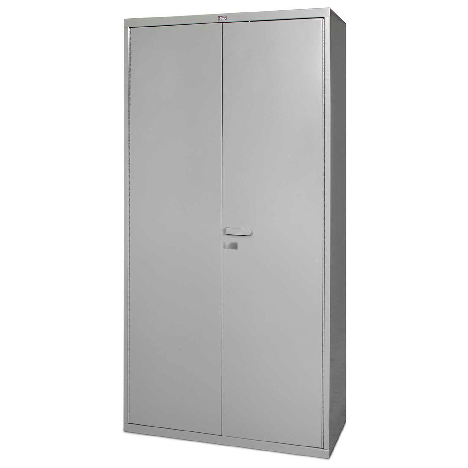 Gray Heavy Duty Lockable Office Storage Cabinet with Adjustable Shelving