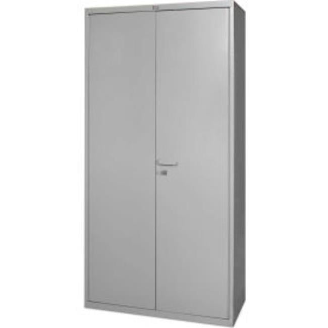 Gray Heavy Duty Lockable Office Storage Cabinet with Adjustable Shelving