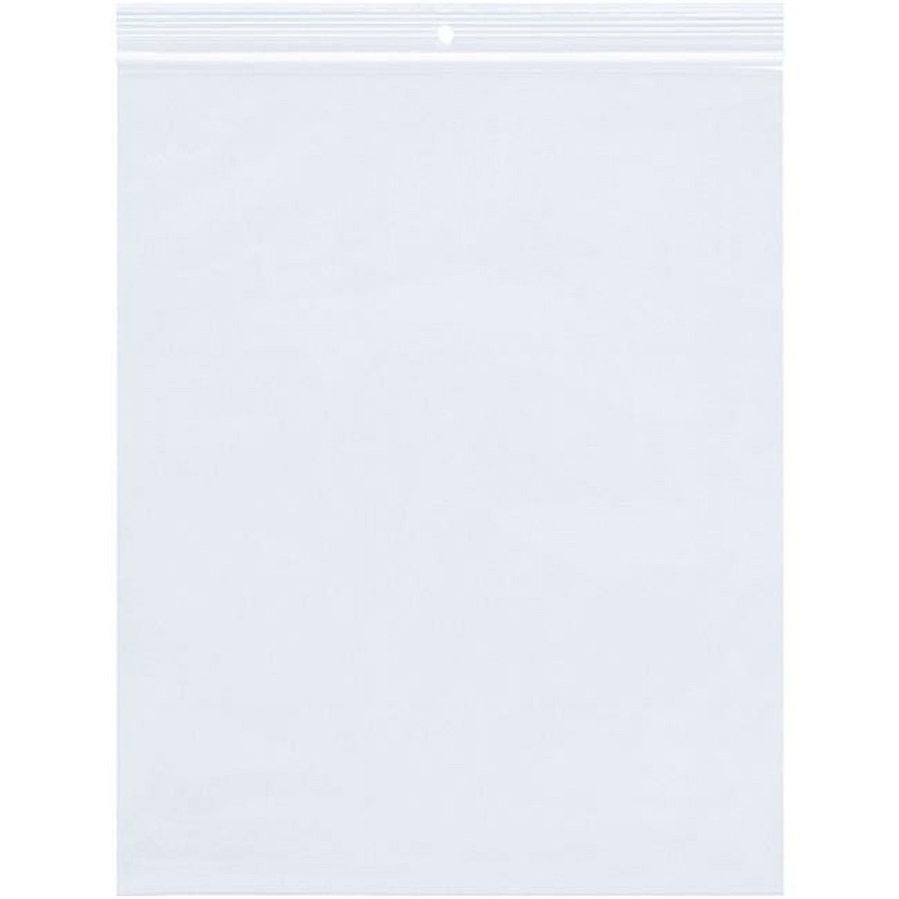 Elkay F20410 Clear Low Density Single Track Seal Top Poly Bag, 4 in x 10 in x 2 mil