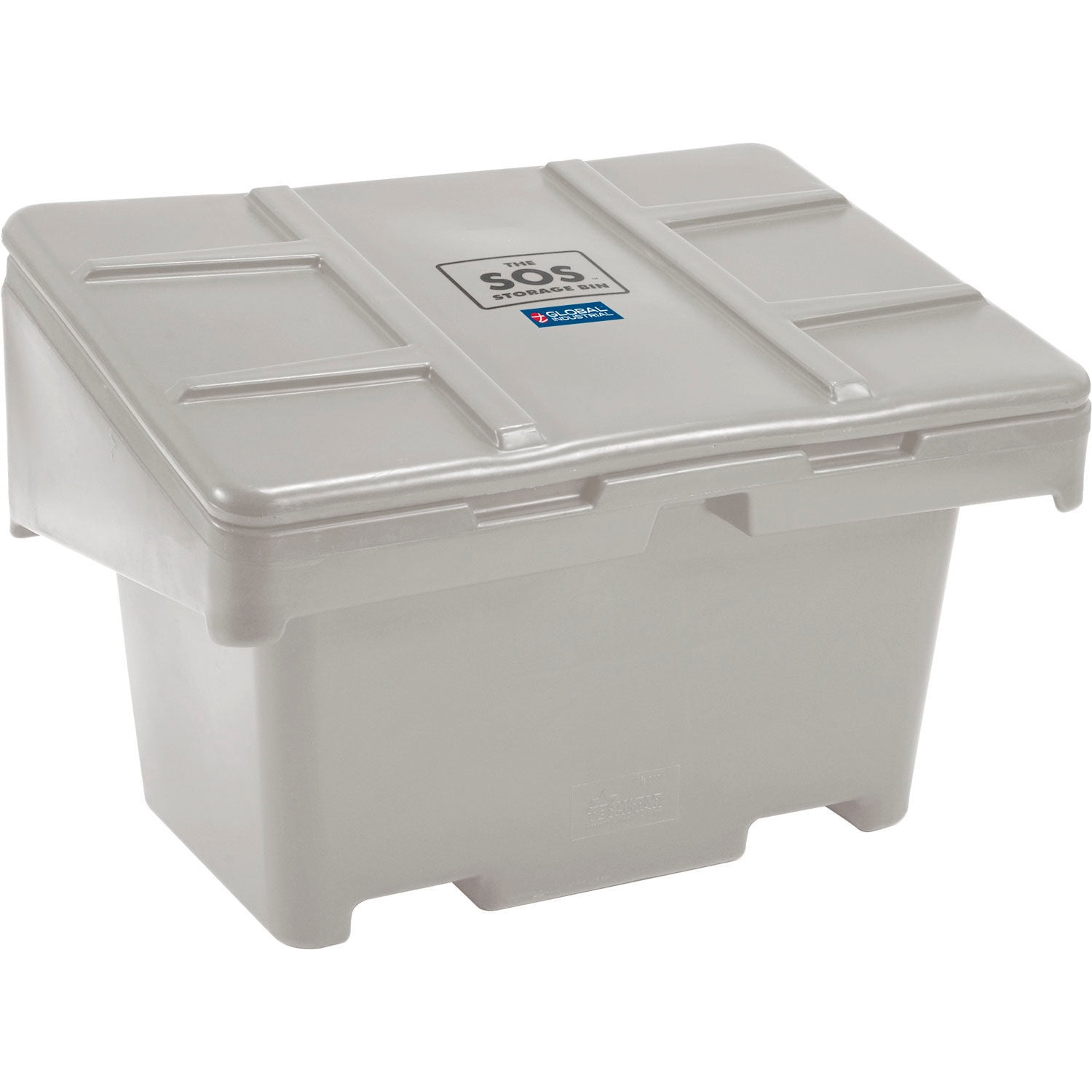Gray Polyethylene Lockable Outdoor Storage Deck Box