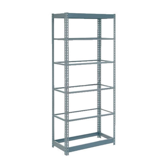 Global Industrial Heavy Duty Shelving 36"W x 24"D x 96"H With 7 Shelves, No Deck, Gray