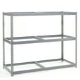 thumbnail image 1 of Global Industrial Wide Span Rack 60Wx36Dx96H, 3 Shelves No Deck 1200 Lb Cap. Per Level, Gray, 1 of 3