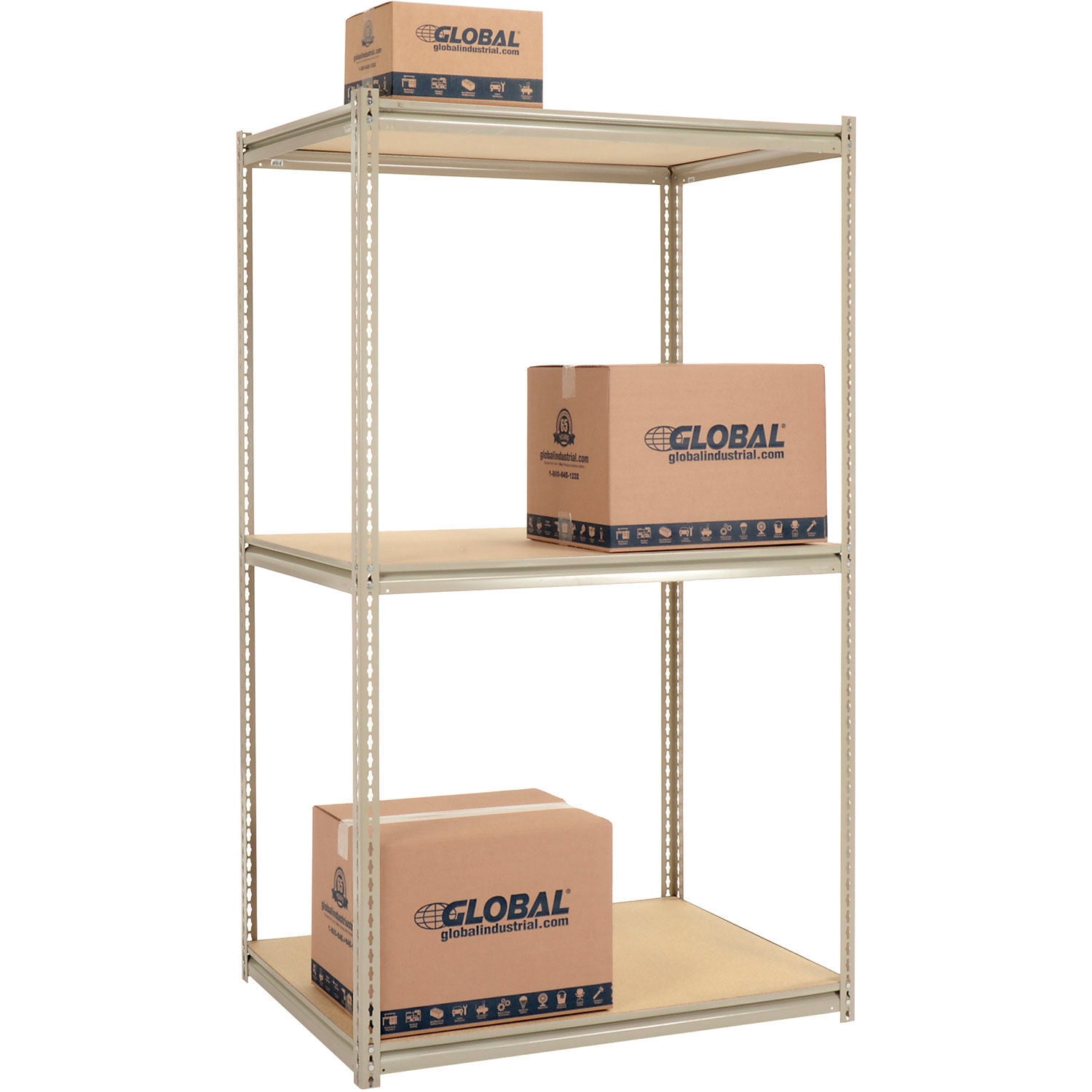 Global Industrial B2297030 84 x 48 x 36 in. High Capacity 3 Levels ...
