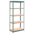thumbnail image 1 of Global Industrial B2297640 Heavy Duty Shelving with 5 Shelves & Wood Deck - Gray - 36 x 24 x 96 in., 1 of 3