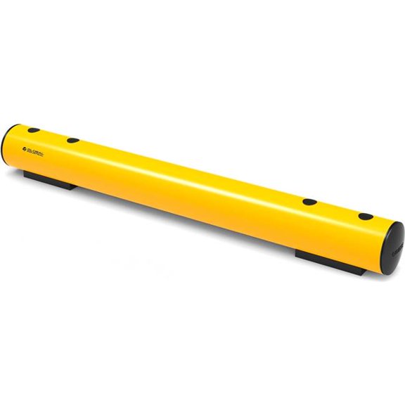 Global Industrial B3259101 Plastic Floor Guard, Yellow - 5 ft.