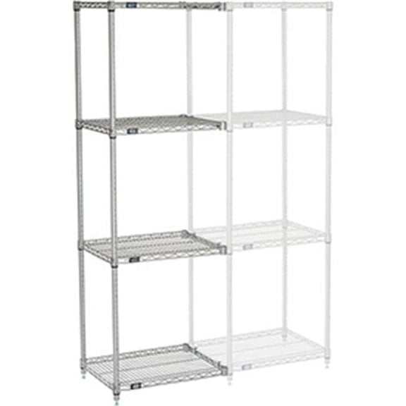 Global Industrial B969997 Nexelate Wire Shelving Add-On, 24 x 18 x 74 in.