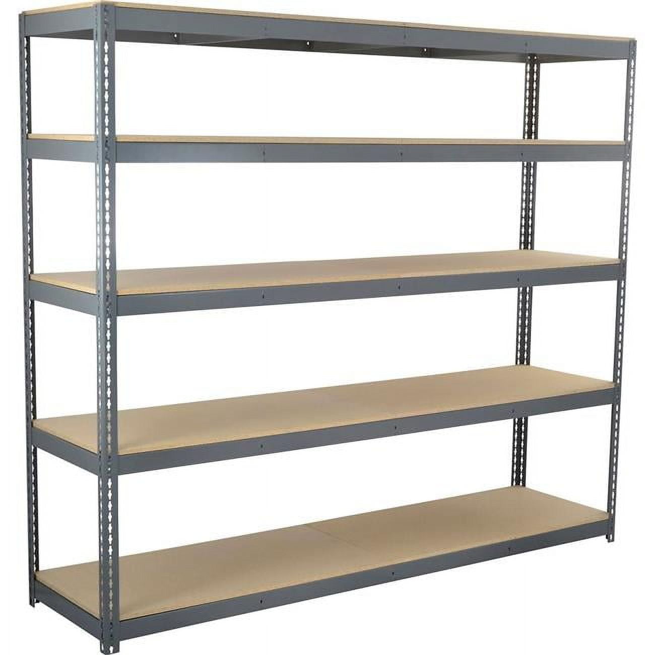 Blue Garage Shelving Units: 180 X 90 X 40cm, 5 Tier Metal Racking Storage Shelves, 875KG Capacity, Boltless Assembly, For Warehouse, Kitchen, Bedroom, Workshop, Shed - UK - View #3