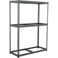 thumbnail image 1 of Global Industrial BD24608N3 3 Shelf Extra Heavy Duty Boltless Shelving Starter, No Deck - Gray - 60 x 24 x 84 in., 1 of 1