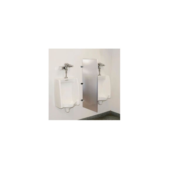 Global Industrial Bathroom Stainless Steel Urinal Screen 18 x 42