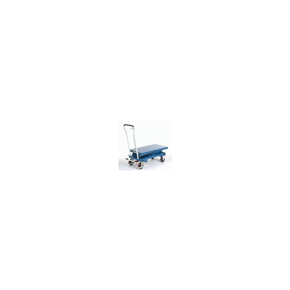 Mobile Scissor Lift Table, 39 x 20 Platform, 1100 Lb. Capacity, Double Scissor