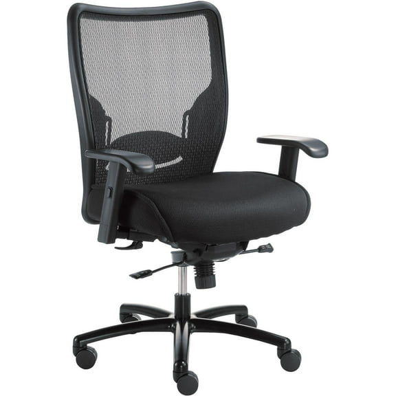 Global Industrial Big & Tall Chair, Mesh Back, Fabric Upholstery