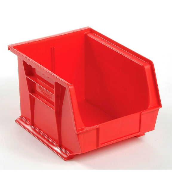 Global Industrial Bin Rack Wall Rack, 36x11x19, 8 Red Bins