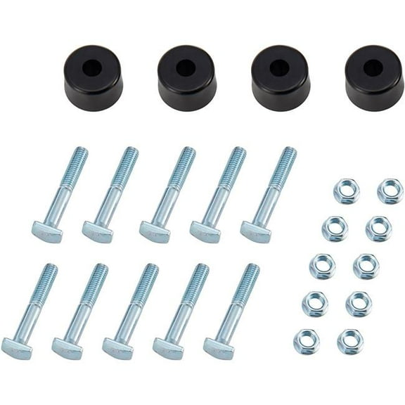 Global Industrial 298817 Bolted Pallet Rack Hardware Kit - Includes 10 Nuts - 10 Bolts - 4 Bushings - Green