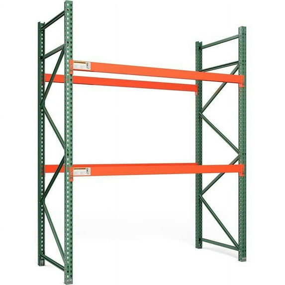 Global Industrial 796594NA Bolted Teardrop Pallet Rack Starter - 96 x 42 x 120 in. - 7160 lbs Shelf Capacity