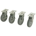 thumbnail image 1 of Global Industrial Bulk Container Caster Set (2 Swivel/2 Locking), 1 of 2