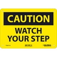 thumbnail image 1 of Global Industrial Caution Watch Your Step Sign, 7x10, Aluminum, 1 of 3