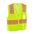 thumbnail image 1 of Global Industrial 641641LS Class 2 Hi-Vis Safety Vest - 6 Pockets Two-Tone Mesh, Lime - Small & Medium, 1 of 1